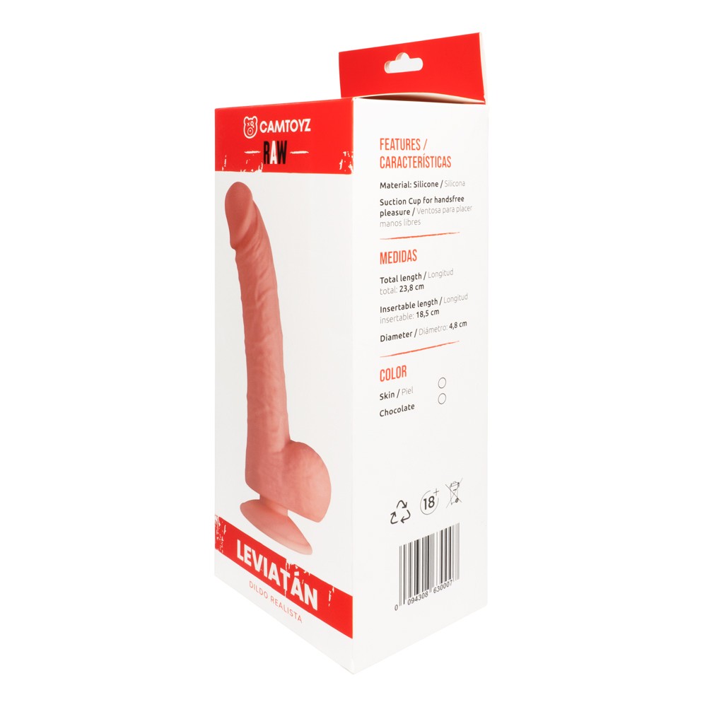 Dildo Realista Leviatan 23.2cm La Maleta Rosada