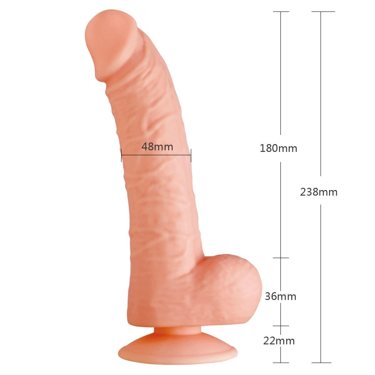 Dildo Realista Leviatan 23.2cm La Maleta Rosada