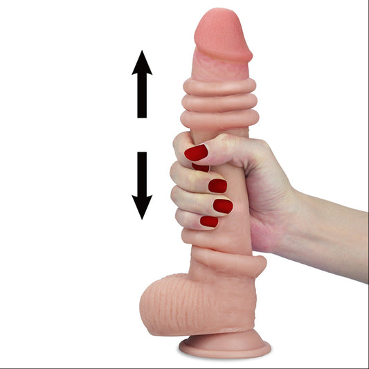 Dildo Realista Tipo Piel Deslizable Sliding Skin Dong 20 cm La Maleta Rosada