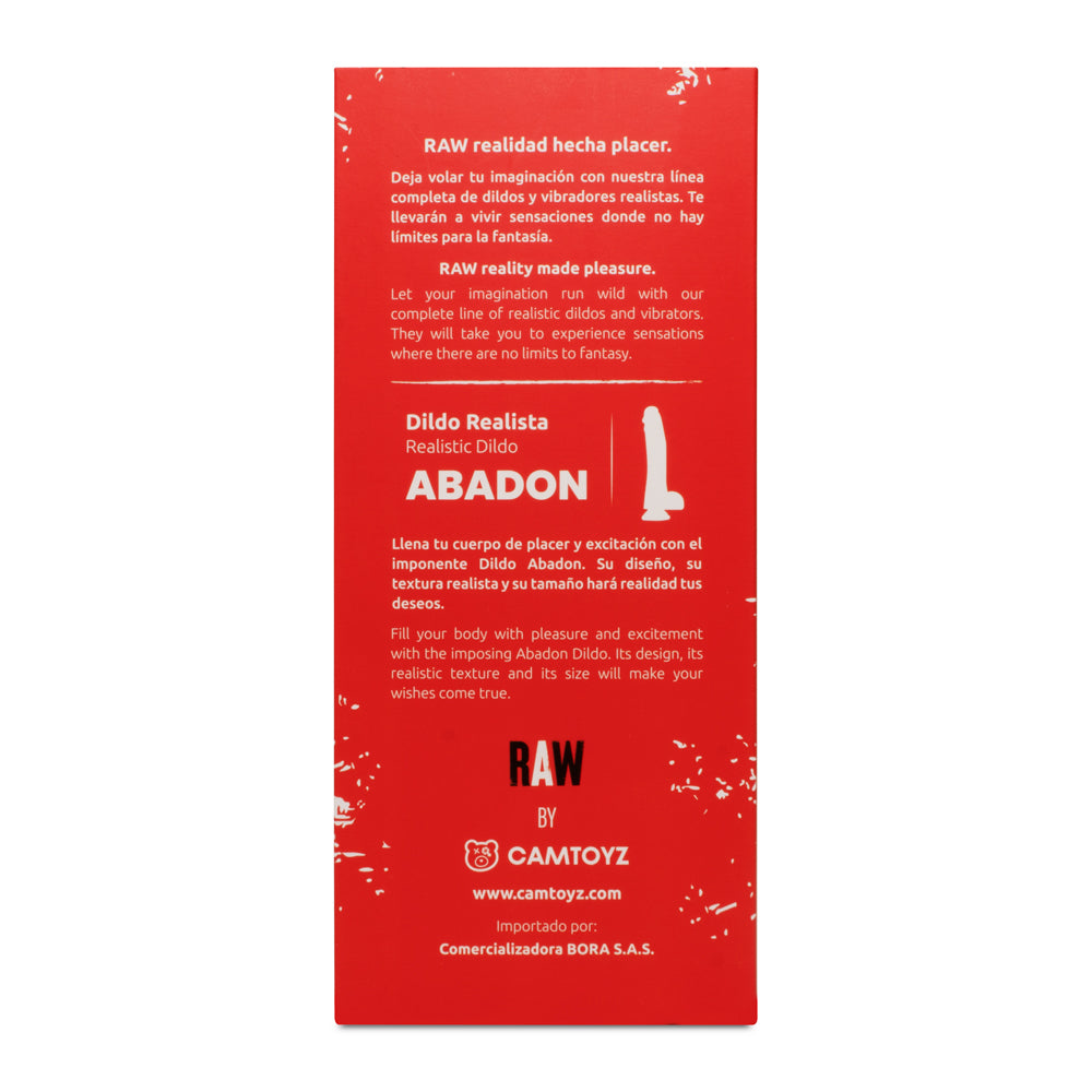 Dildo Realista Abadon 24 cm - La Maleta Rosada Dildo Sexual
