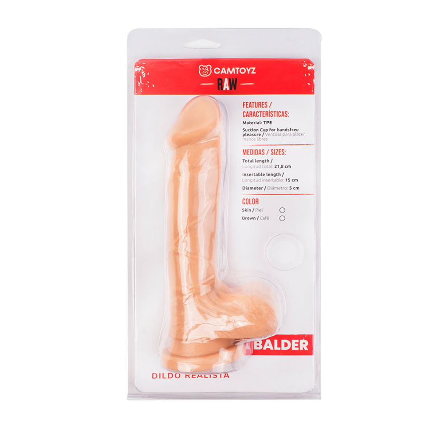 Dildo Realista Balder 21.8 cm - La Maleta Rosada Sex Shop