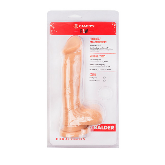 Dildo Realista Balder 21.8 cm - La Maleta Rosada Sex Shop