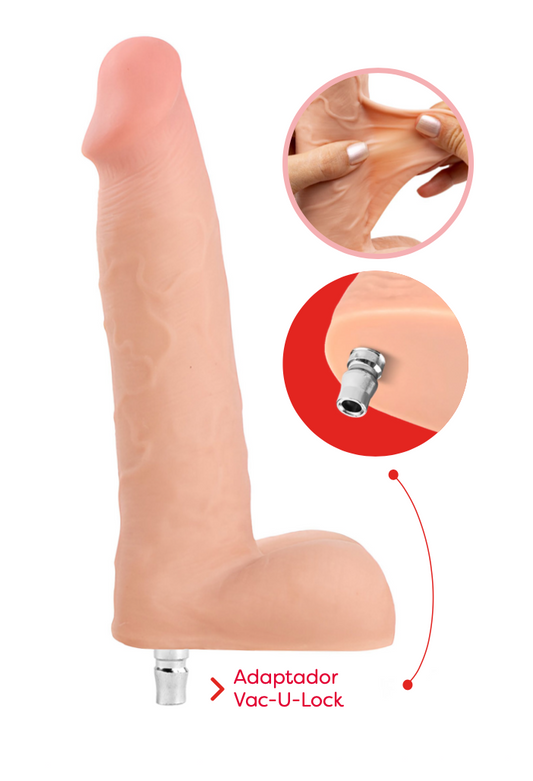 Dildo Ultra Realista Repuesto Sagan para Sex Machine Lovense - La Maleta Rosada Sex Shop