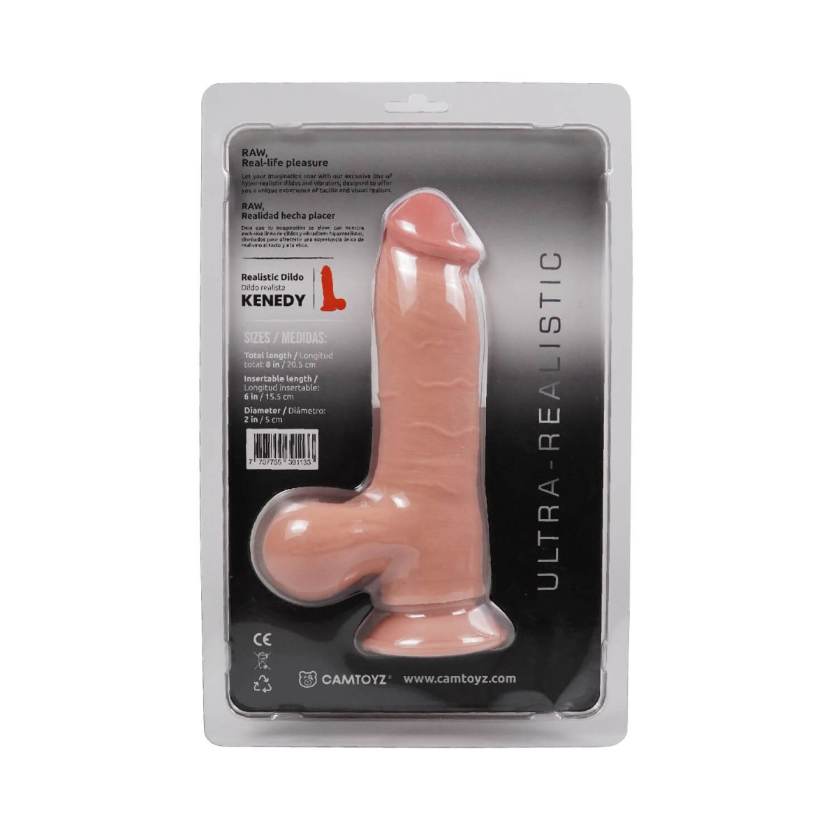 Dildo Ultra Realista con Piel Deslizable Kenedy - La Maleta Rosada Juguetes Sexuales