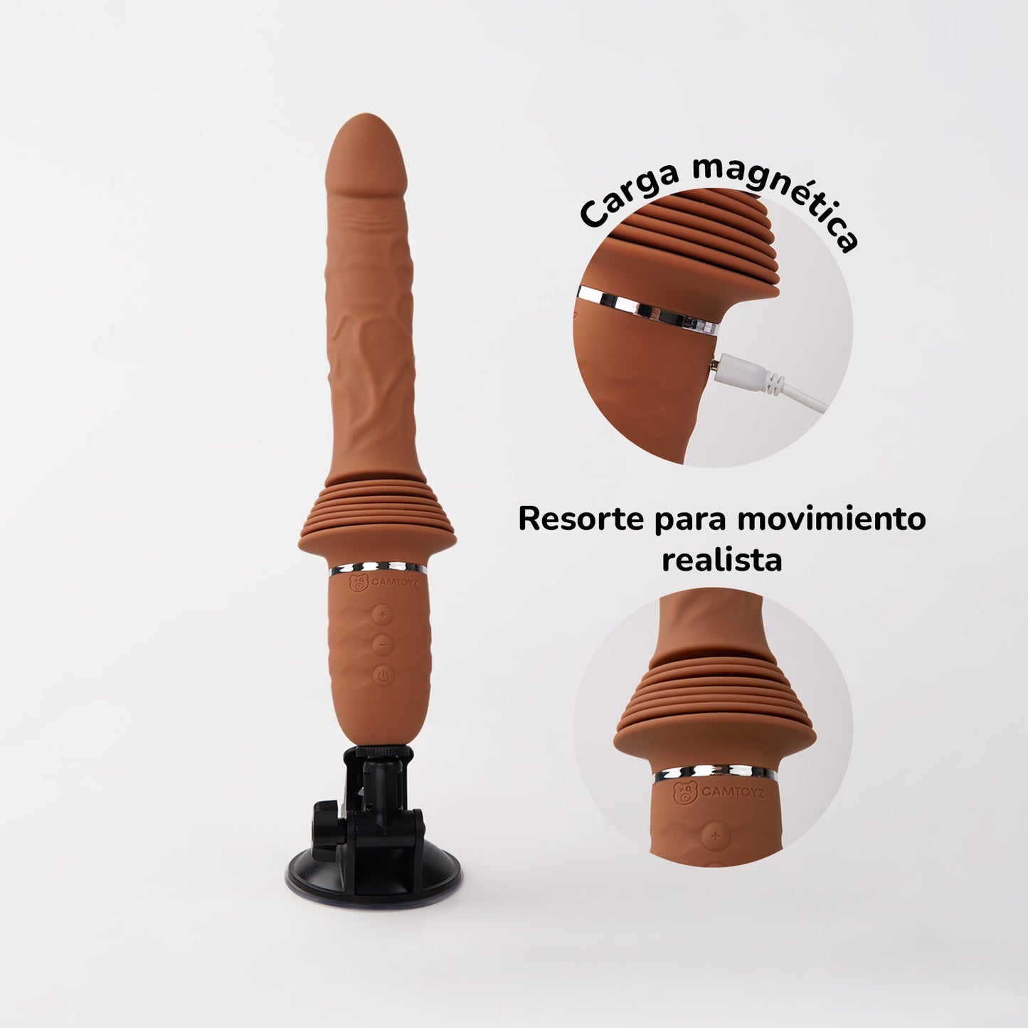 Dildo Vibrador Realista con Empuje Flexia - La Maleta Rosada Juguetes para Adulto
