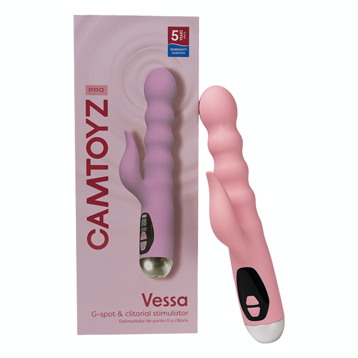 Estimulador de punto G y clítoris Vessa con Empuje - La Maleta Rosada Sex Shop