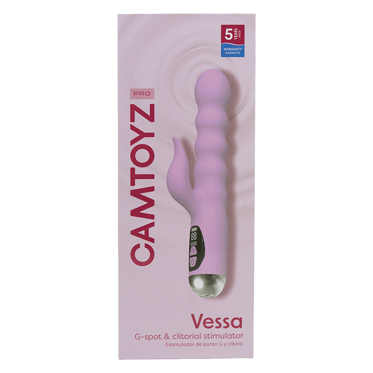 Estimulador de punto G y clítoris Vessa con Empuje - La Maleta Rosada Vibrador de Doble Estimulación