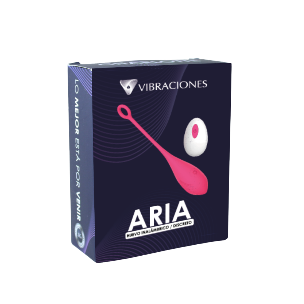 Huevo Vibrador Aria con Control Remoto - La Maleta Rosada Juguetes Sexuales