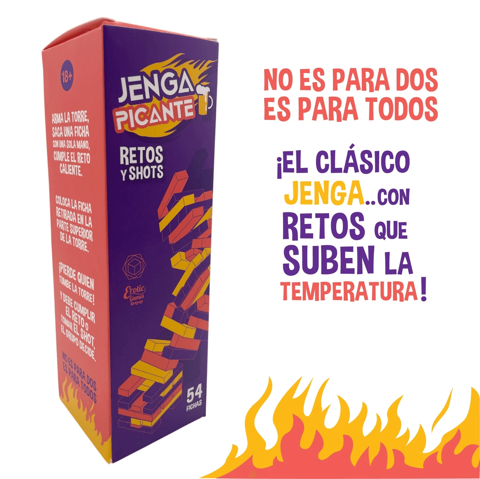 Juego Jenga Picante - La Maleta Rosada Juguetes Sexuales