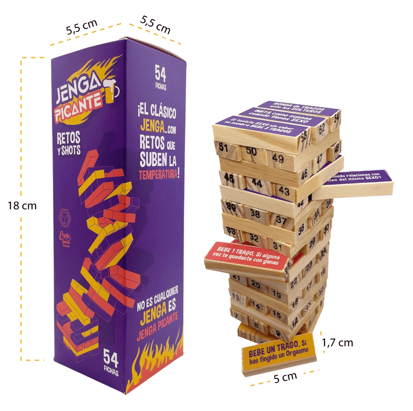 Juego Jenga Picante - La Maleta Rosada Tienda Erótica