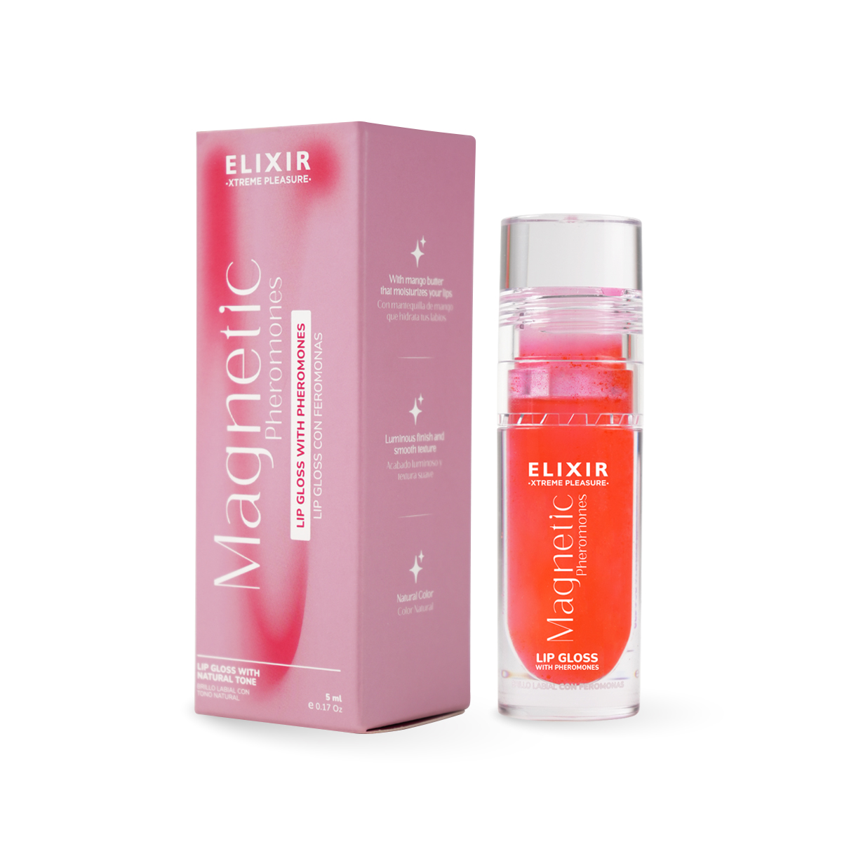 Lip Gloss con Feromonas Magnetic Elixir - La Maleta Rosada Sex Shop Juguetes Sexuales