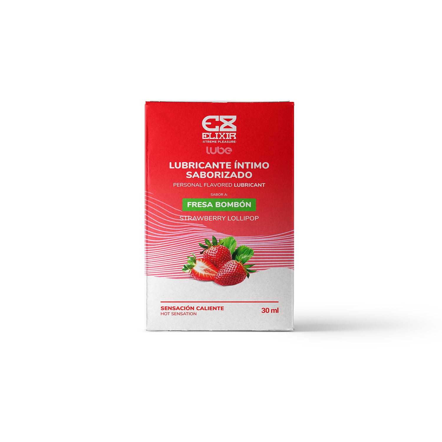 Lubricante Caliente Elixir Sabor a Fresa Bombón - La Maleta Rosada