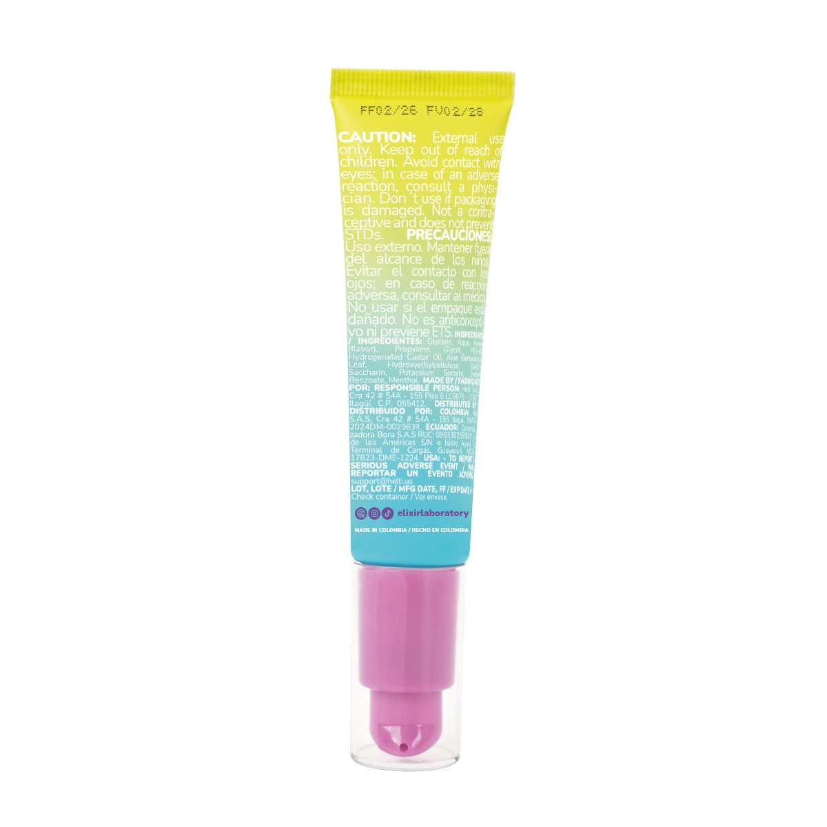 Lubricante 5 Sensaciones Elixir - La Maleta Rosada Lubricante con Sabor