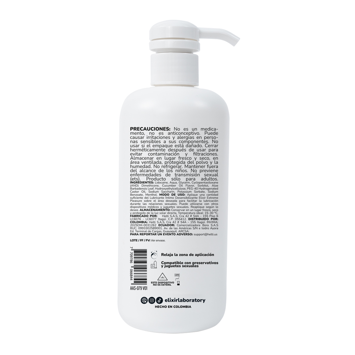 Lubricante Desensibilizante Anal Anesty Elixir - La Maleta Rosada Adormecedor Anal