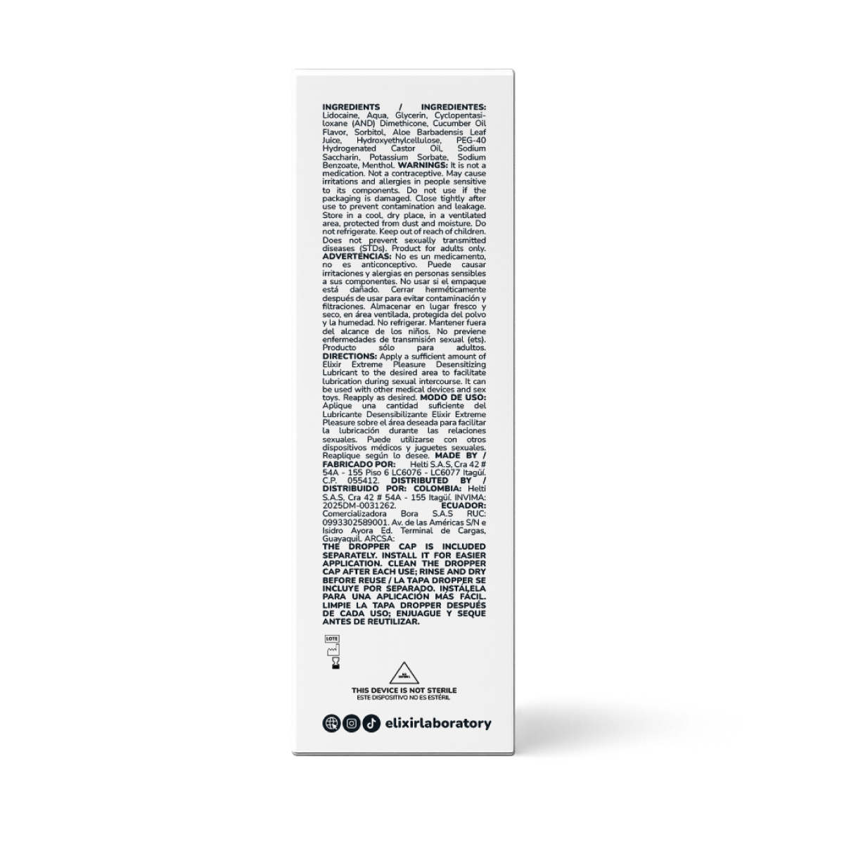 Lubricante Desensibilizante Anal Anesty Elixir - La Maleta Rosada Gel Anal