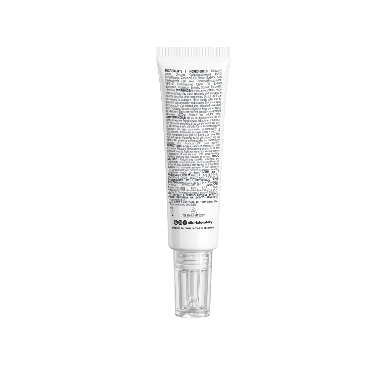 Lubricante Desensibilizante Anal Anesty Elixir - La Maleta Rosada Lubricante Íntimo