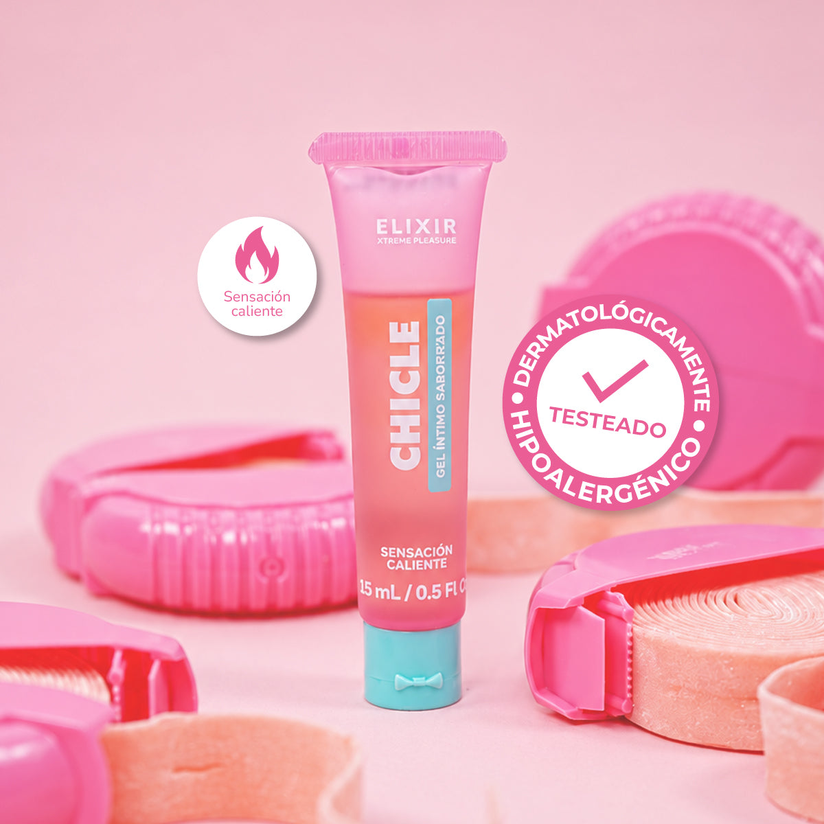 Lubricante Íntimo Saborizado Chicle Elixir 15 ml - La Maleta Rosada Sex Shop