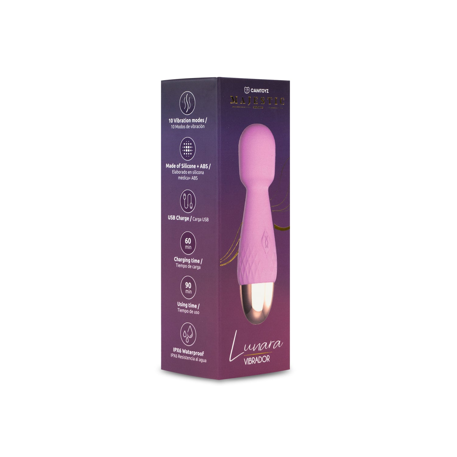 Mini Vibrador Hitachi Lunara - La Maleta Rosada Juguetes Sexuales