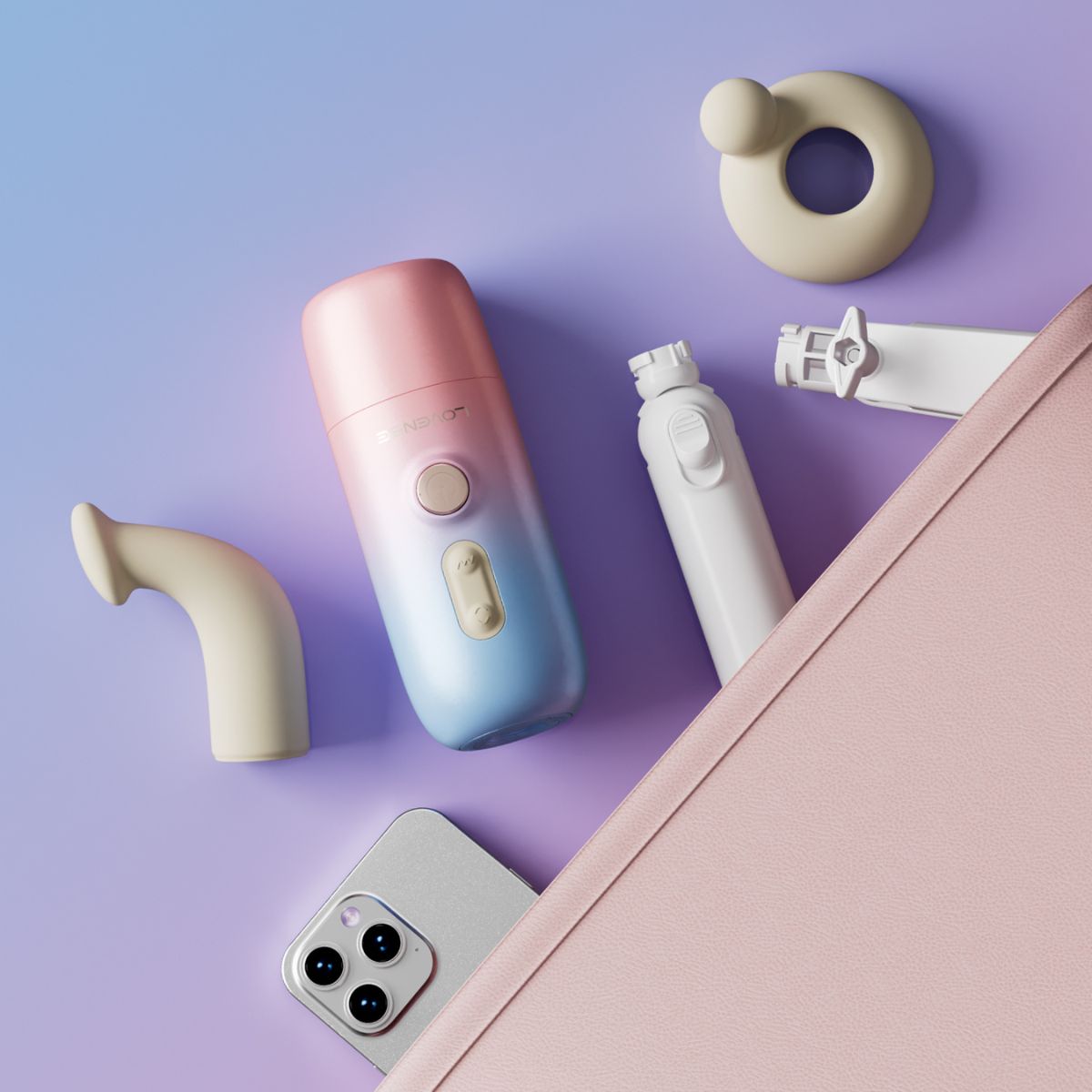 Mini Sex Machine con App Spinel de Lovense - La Maleta Rosada Máquina Sexual Lovense