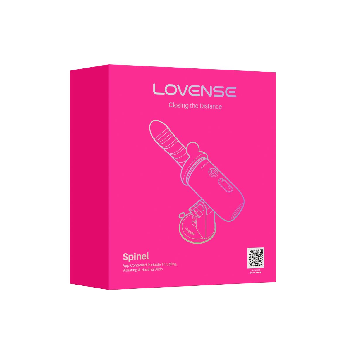 Mini Sex Machine con App Spinel de Lovense - La Maleta Rosada Vibrador Lovense