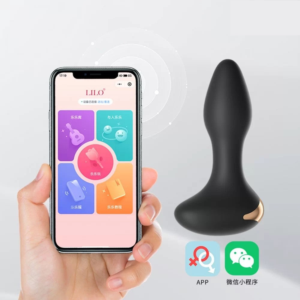 Plug Vibrador Anal Con App - La Maleta Rosada Sex Shop Plug Vibrador Anal Con App - La Maleta Rosada Sex Shop