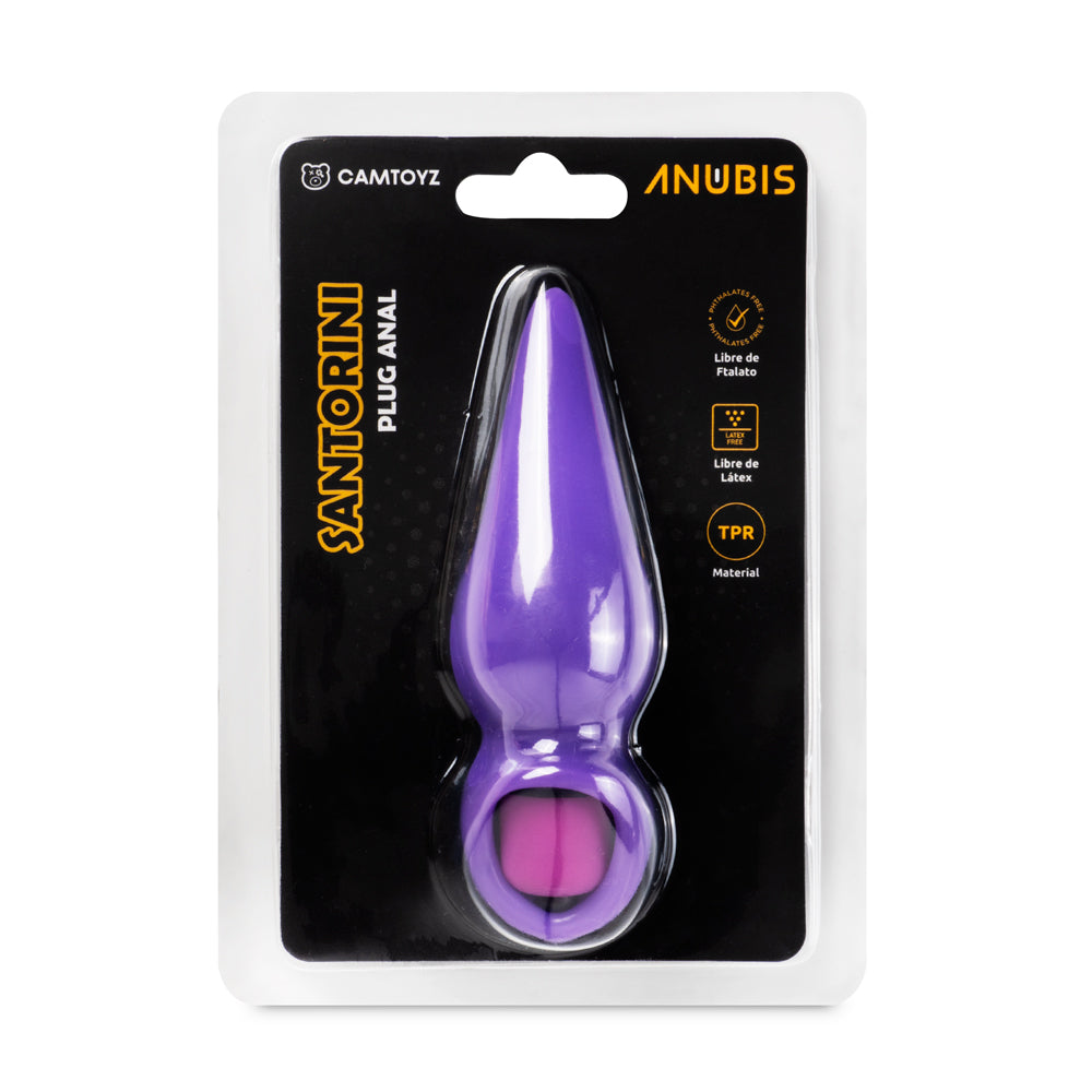 Plug Anal Santorini Morado - La Maleta Rosada Sex Shop