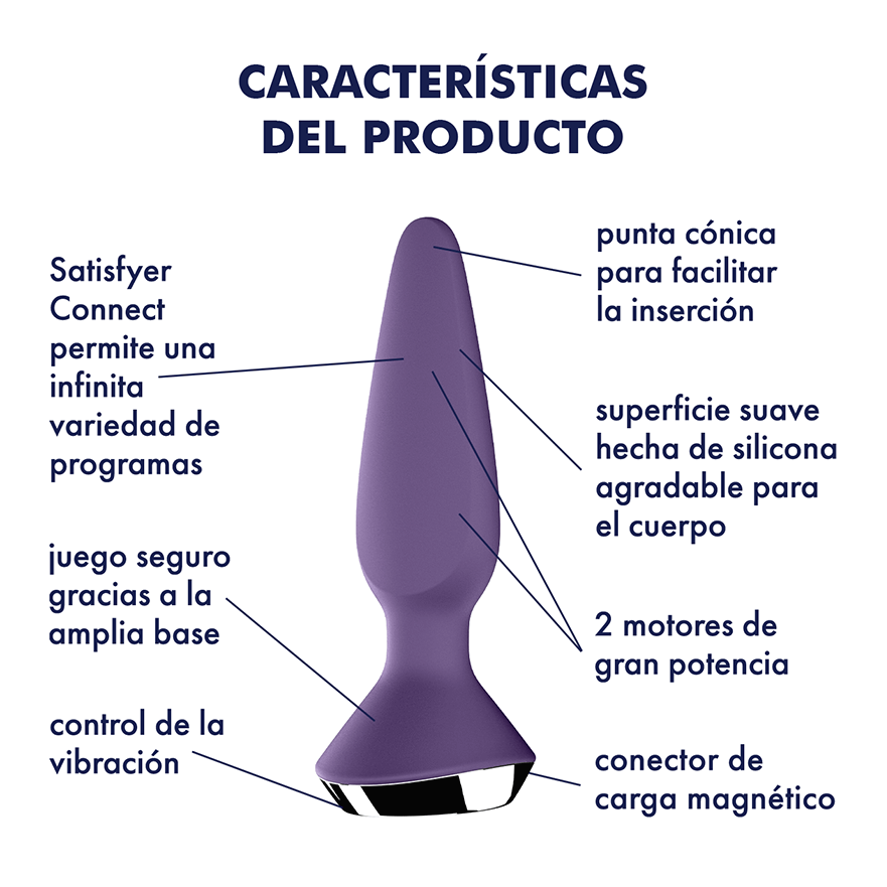 Satisfyer Plug ilicious 1 con App - La Maleta Rosada Tienda Erótica