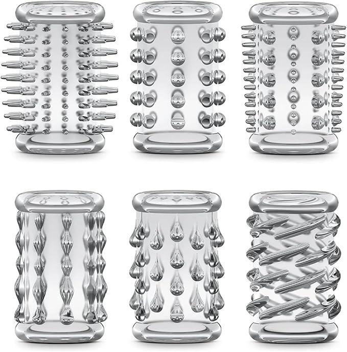 Set de Semi Fundas Texturizadas para el Pene - La Maleta Rosada Sex Shop