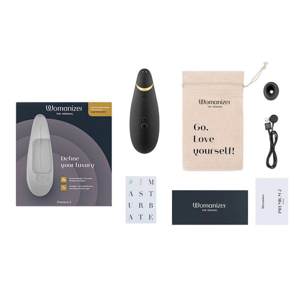 Succionador de Clítoris Womanizer Premium 2 - La Maleta Rosada Tienda Erótica