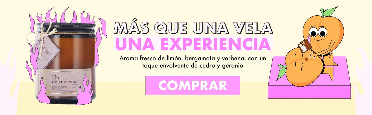 Vela para Masajes Flor de Verbena - La Maleta Rosada Sex Shop