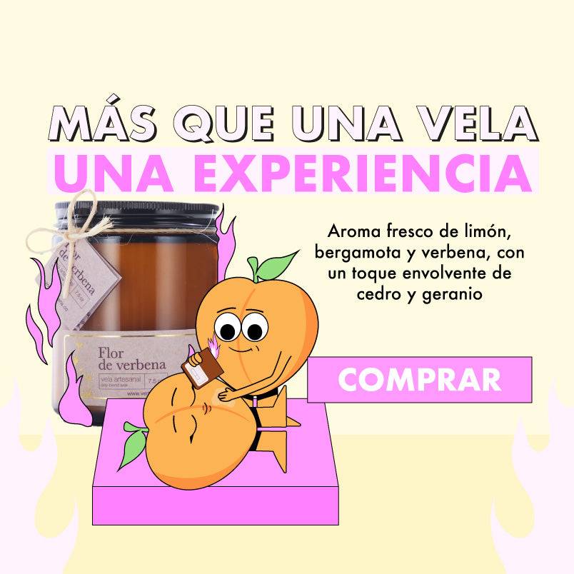 Vela para Masajes Flor de Verbena - La Maleta Rosada Sex Shop Mobile