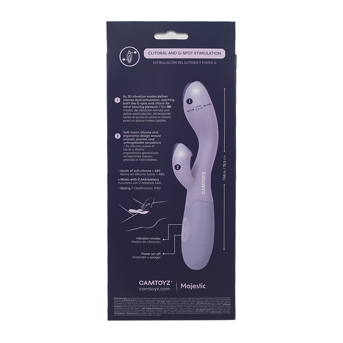 Vibrador Conejo Hestia - La Maleta Rosada Sex Shop
