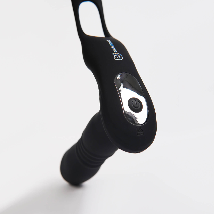 Vibrador Prostático con Martilleo y Anillo Para el pene Obsi - La Maleta Rosada Juguetes Sexuales