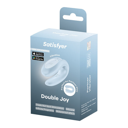 Vibrador Satisfyer Double Joy Para Parejas - La Maleta Rosada Vibrador Interactivo