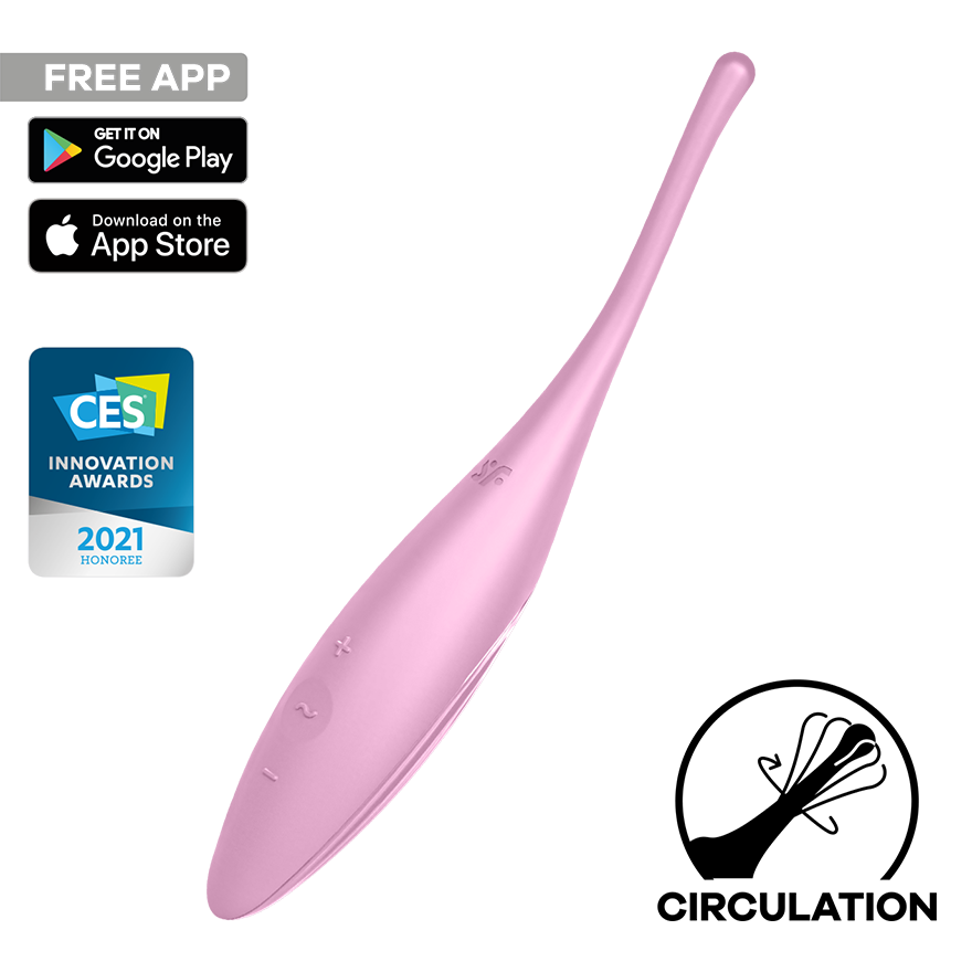 Vibrador Satisfyer Twirling Joy - La Maleta Rosada Vibrador Interactivo