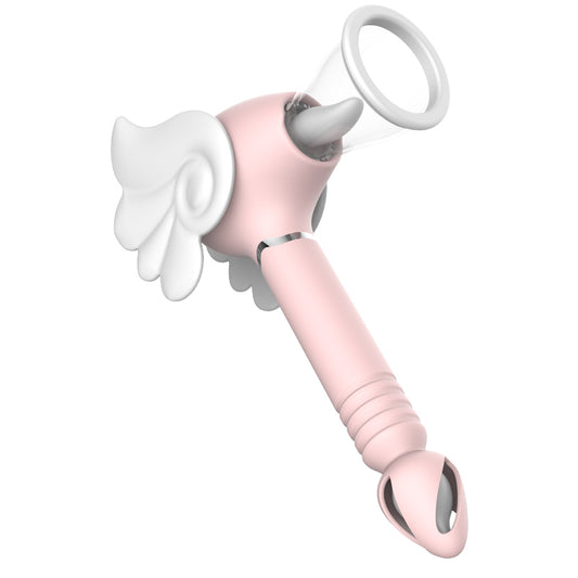 Vibrador con Succión y Empuje Sakura Captor - La Maleta Rosada Tienda para Adultos