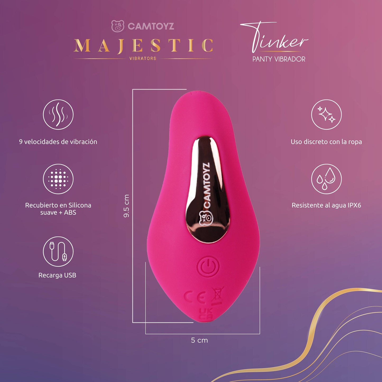 Vibrador para Panty con App Tinker - La Maleta Rosada Vibrador Remoto