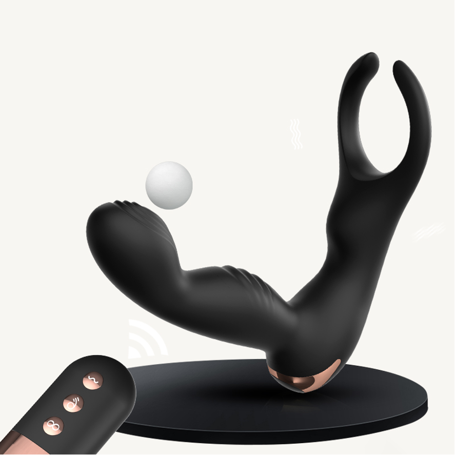 Vibrador para Próstata y Testículos con Control Remoto - La Maleta Rosada Juguetes Eróticos