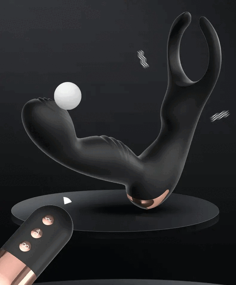 Vibrador para Próstata y Testículos con Control Remoto - La Maleta Rosada Juguetes Sexuales
