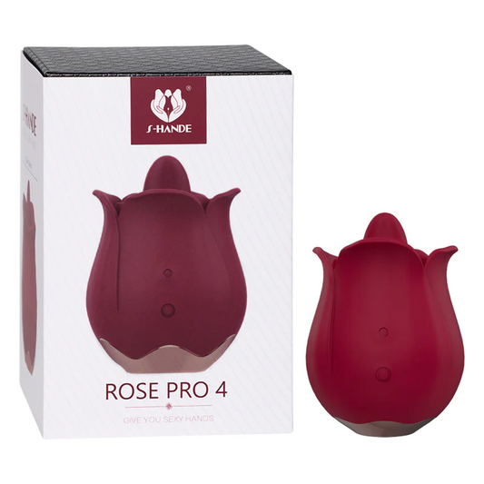 Vibrador con Lengua Rose Pro 4  - La Maleta Rosada Sex Shop Online