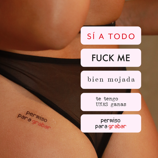 Tatuajes Eróticos Temporales Wet Carlota