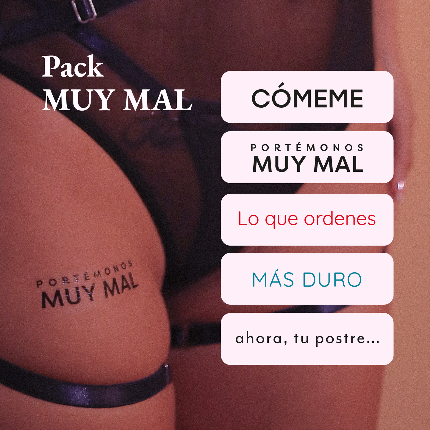 Tatuajes Eróticos Temporales Wet Carlota