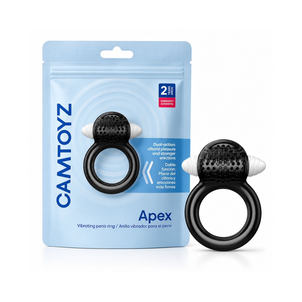 Anillo Vibrador para el Pene Apex CamToyz - La Maleta Rosada anillo vibrador económico