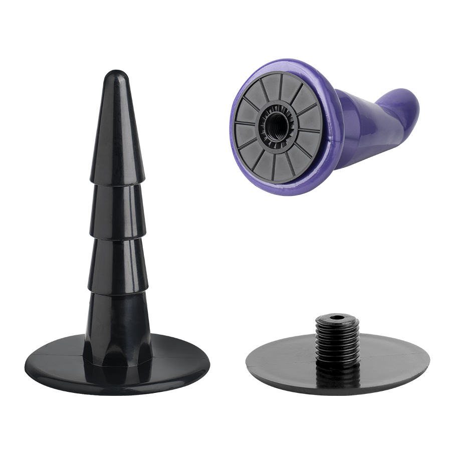 Arnés Doble Domina Twin Strap-On Morado - La Maleta Rosada juguetes sexuales