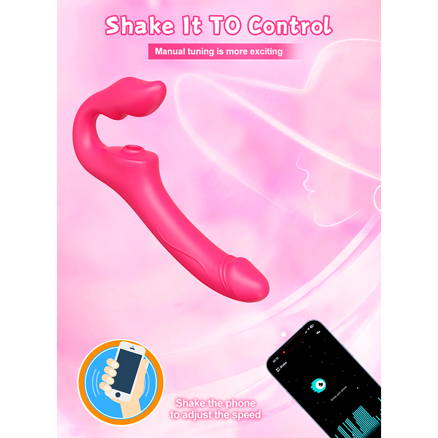 Arnés Vibrador sin Correas True Lovers con App - La Maleta Rosada arnés vibrador de triple estimulación