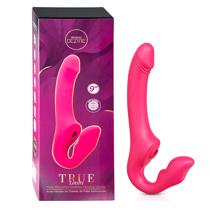 Arnés Vibrador sin Correas True Lovers con App - La Maleta Rosada arnés vibrador strapless