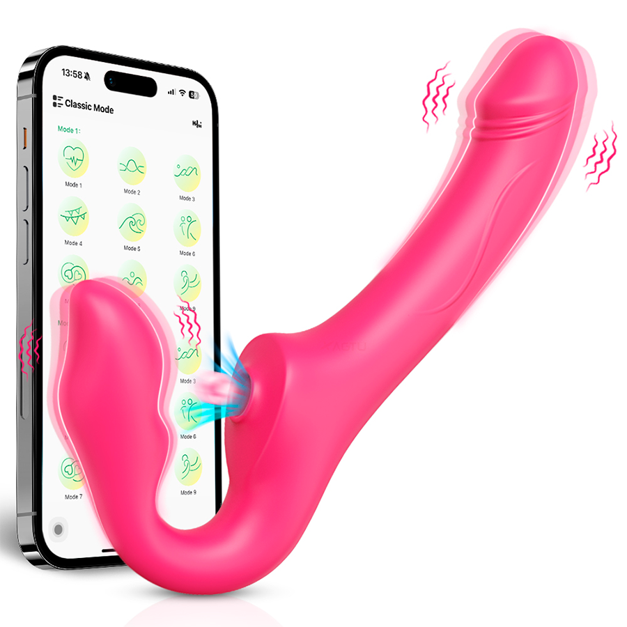 Arnés Vibrador sin Correas True Lovers con App - La Maleta Rosada juguetes sexuales