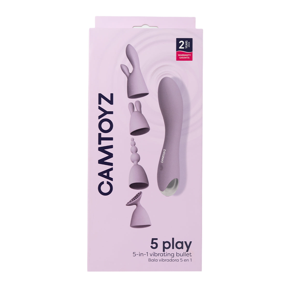 Bala Vibradora 5 Play con 4 Cabezales Camtoyz - La Maleta Rosada La Maleta Rosada
