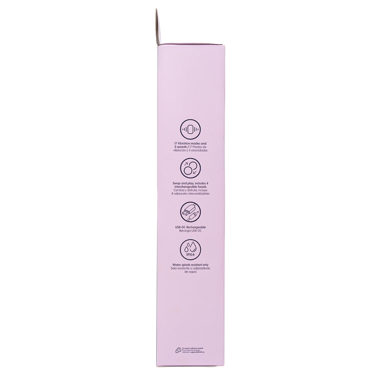Bala Vibradora 5 Play con 4 Cabezales Camtoyz - La Maleta Rosada Vibrador con Cabezales Intercambiables