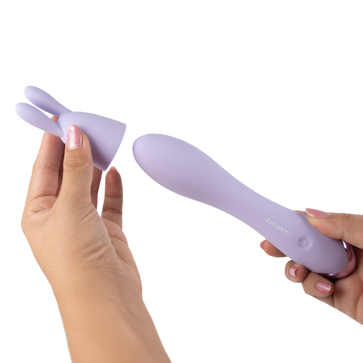 Bala Vibradora 5 Play con 4 Cabezales Camtoyz - La Maleta Rosada Vibrador con Cabezales Intercambiables